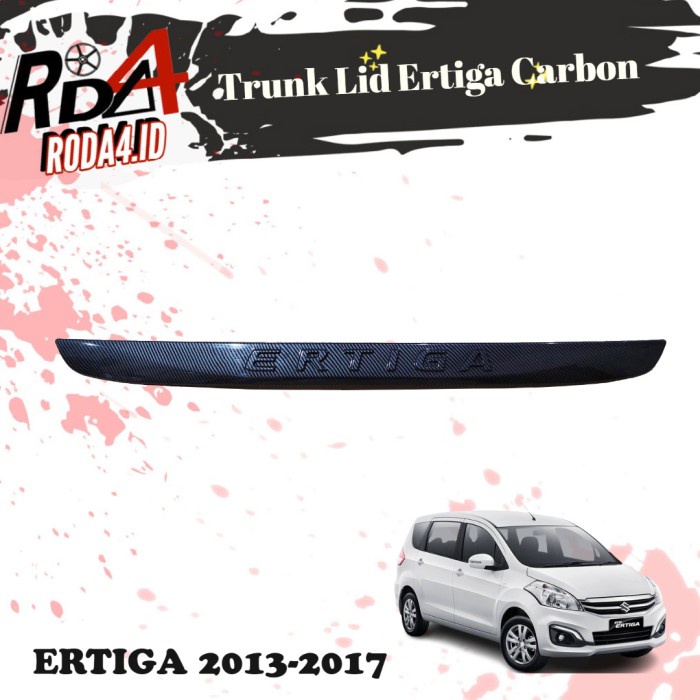 TrunkLid Ertiga New Paket Lampu Reflektor Belakang Trunk Lid Carbon