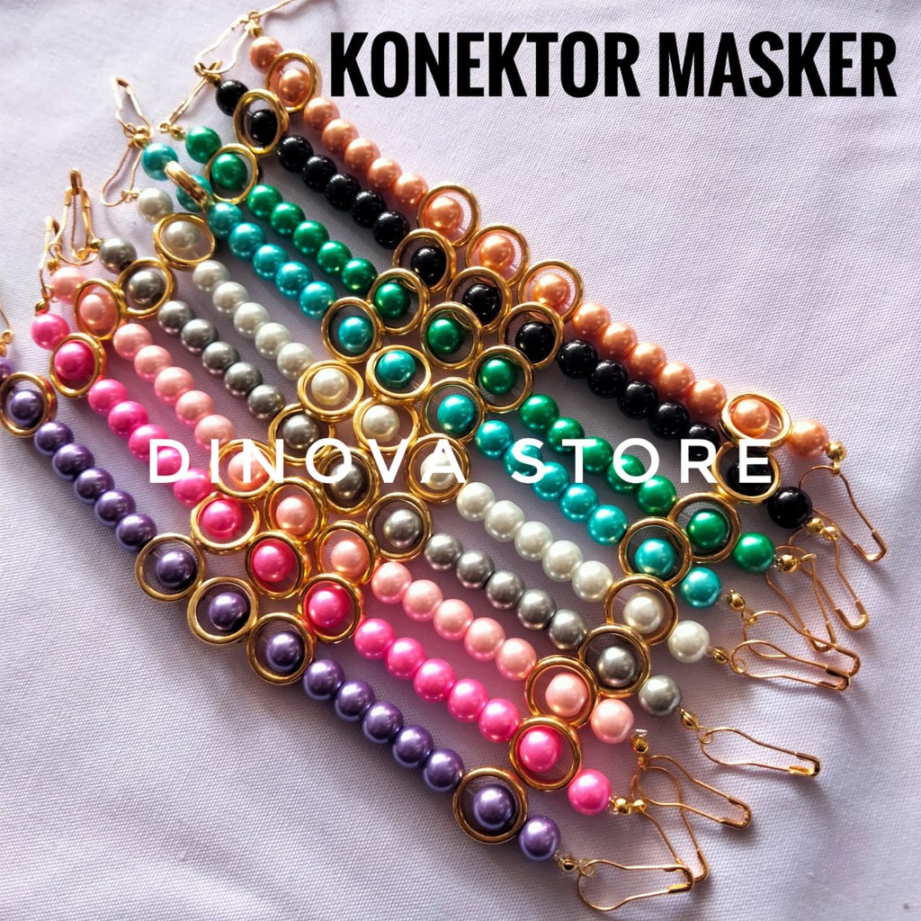 KONEKTOR MASKER PANDORA GOLD/pengait masker/tali masker/dinova store/pgx