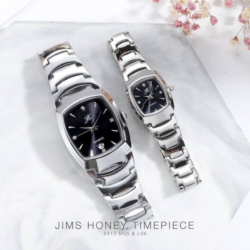 Free Box Jh 8413 Jims Honey Couple ( harga satuan) Jam tangan pria wanita