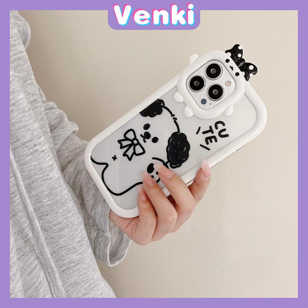 iPhone Case Silicone Soft Case Clear Case Airbag Shockproof Protection Camera Shiny Feel Bear Cute Cartoon Compatible For iPhone 11 Pro Max 13 Pro Max 12 Pro Max 7Plus xr XS Max