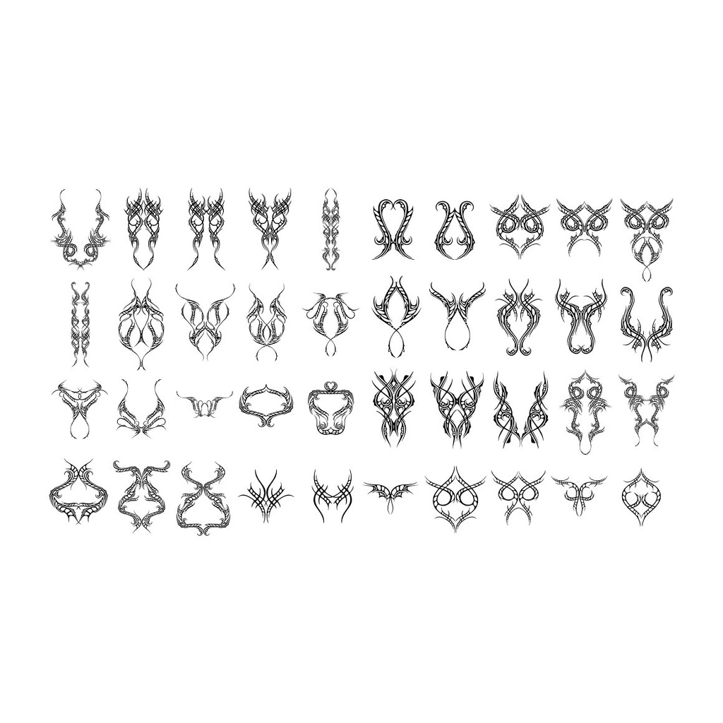 Procreate Brush - 350 Tattoo Toolkit Elements