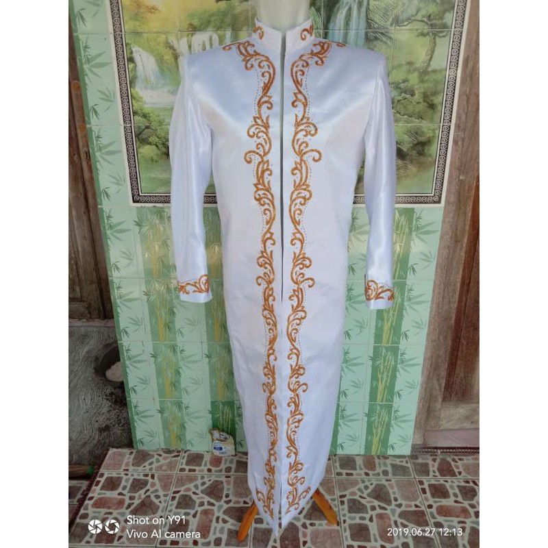 Jubah pengantin pria/beskap manten/beskap pengantin syar'i