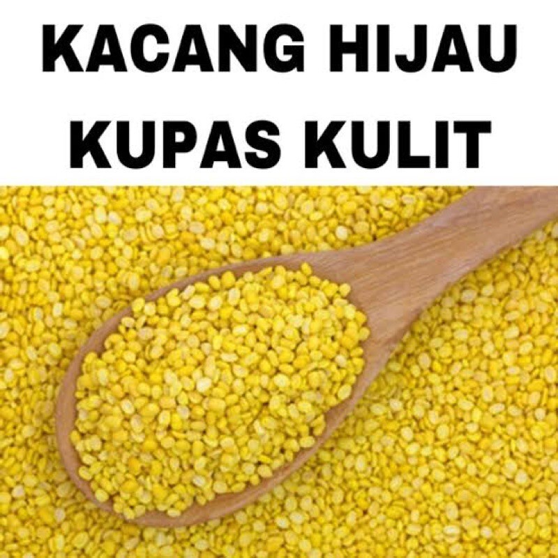 

(HOKKY) KACANG HIJAU KUPAS 1 kg / kacang ijo kupas kulit