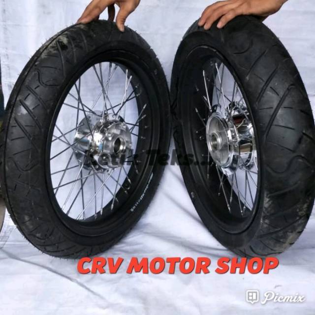 Velg Vixion supermoto Old,New,Nvl - Velg Vixion siap pasang Ring 17/250/300 rossi sprint xd
