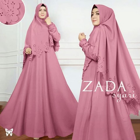 NEW Zada Syari Busana Muslim Modern Kekinian Gamis Syar'i Busui - Maroon Pakaian Wanita