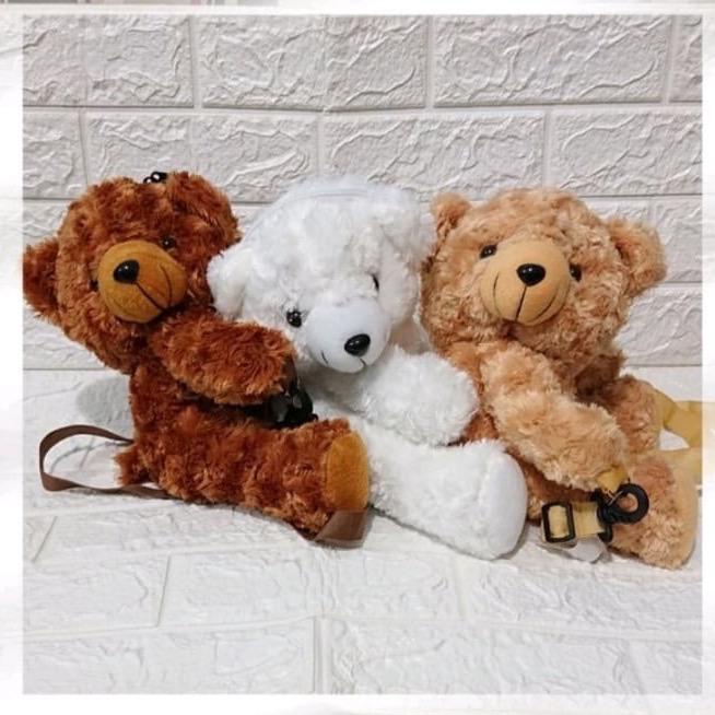 FLASH SALE 7.7 - TAS BONEKA BERUANG MERANGKUL UNTUK ANAK-ANAK, PRIA, WANITA | TAS RANGKUL | TAS SELEMPANG | TAS PUNGGUNG | TAS ANAK | TAS BONEKA KECIL LUCU | TAS IMUT | TAS BERBULU | TAS BONEKA | TAS SELEMPANG MINI KECIL BERUANG | BEAR BAG