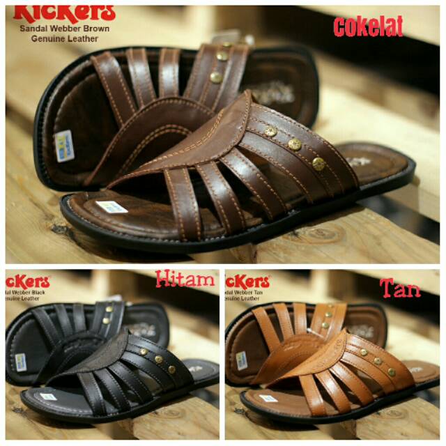 SANDAL KULIT ASLI KICKERS WEBBER