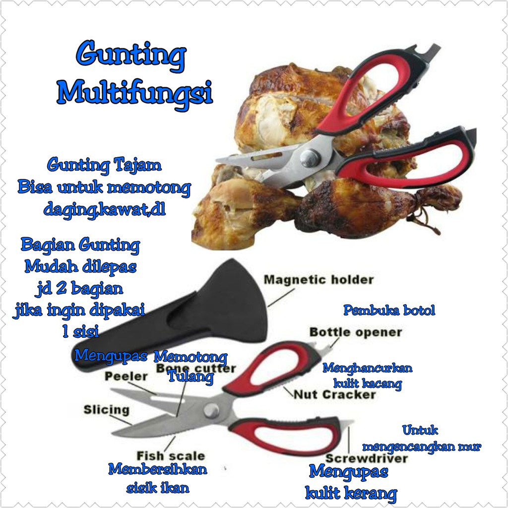 

barang unik murah Gunting Multifungsi GU