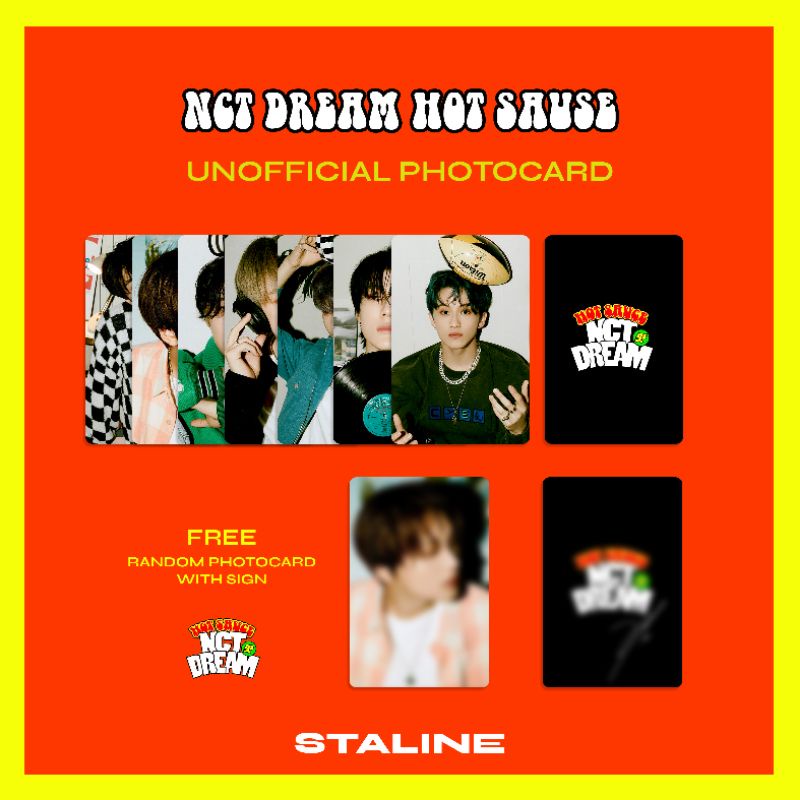 [ PC SET UNOFFICIAL ] NCT DREAM HOT SAUCE UNOFFICIAL PHOTOCARD