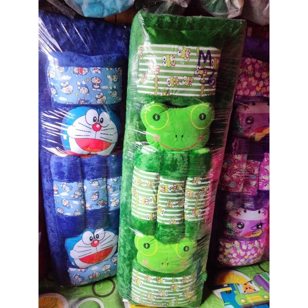 KASUR LIPAT LANTAI BULU RASFUR  6BANTAL DAN 7BANTAL UK 160X170X6CM