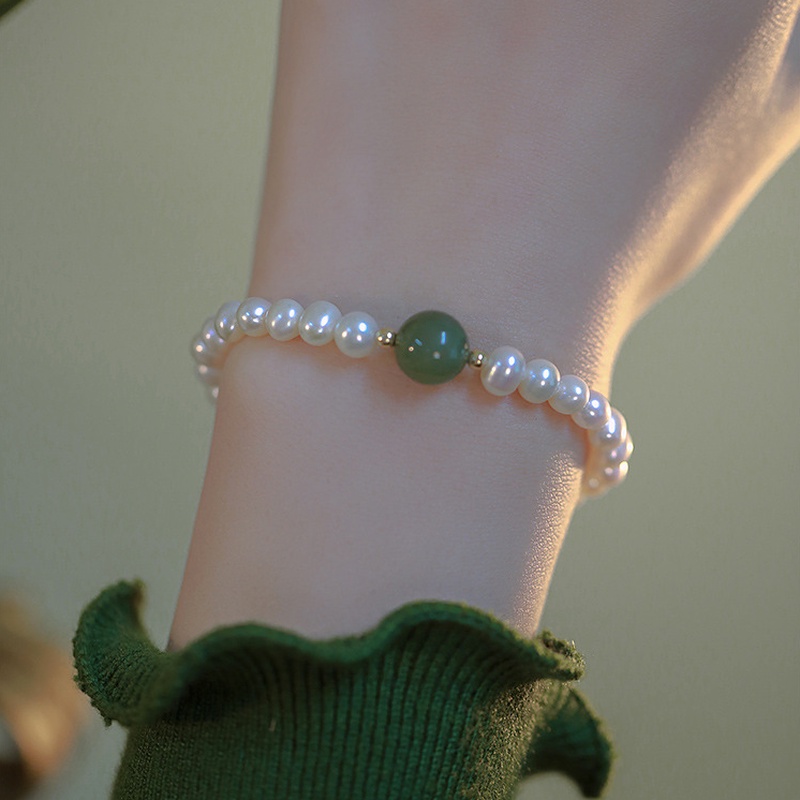 We Flower Gelang Manik-Manik Mutiara Opal Bunga Gaya Vintage Klasik Untuk Wanita