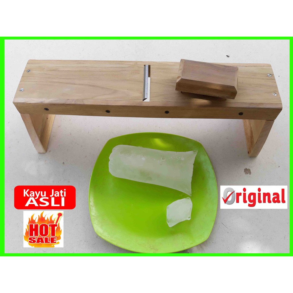 GROSIR Jual alat Serut serutan es batu manual kayu jati hasil lembut