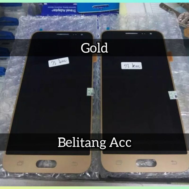 LCD 1SET SAMSUNG GALAXY J3 J3 2016 J320 ORIGINAL-GOLD