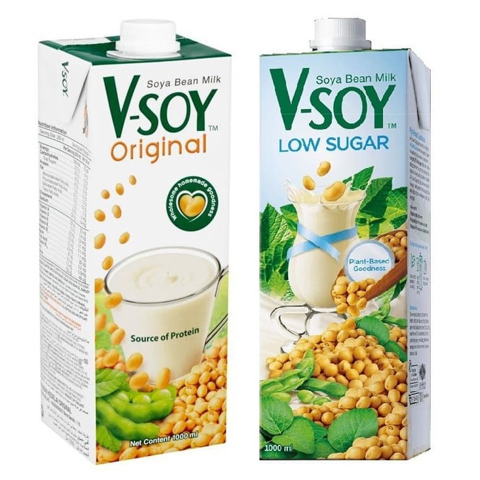 [HALAL] V-Soy Soya Bean Milk 1000ml (Vsoy Susu Kacang)