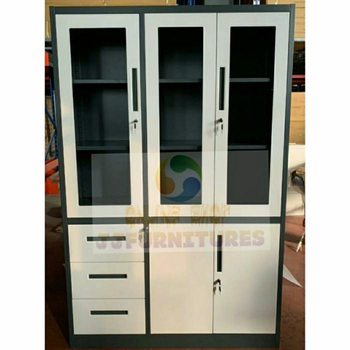 

Cabinet / Lemari Arsip/Filling Cabinet Full Plat Besi 3 Pintu 3 Laci Fc 312