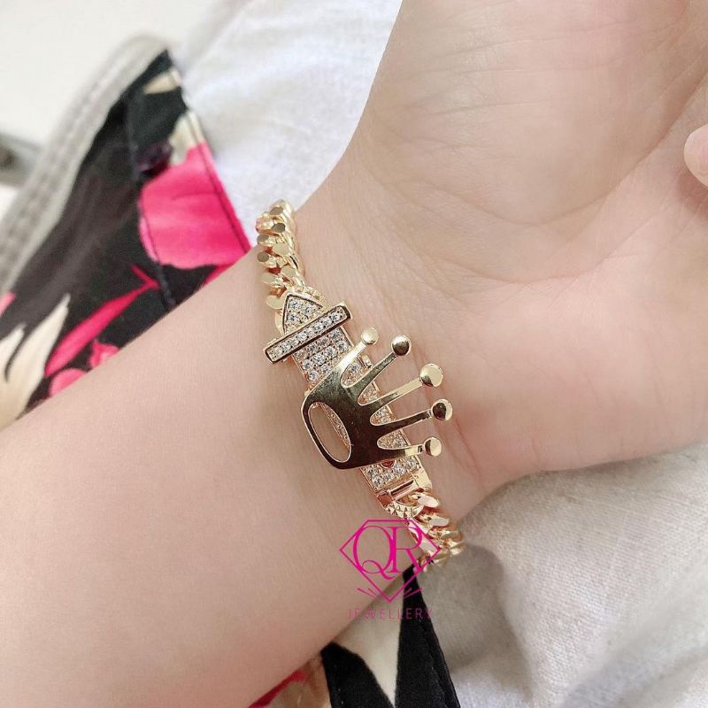 gelang roxe model rantai lapis emas