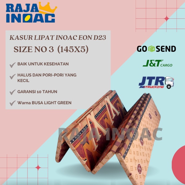 KASUR BUSA LIPAT INOAC EON D23 145x5 ORIGINAL INOAC GARANSI 10 TAHUN - RAJAINOAC