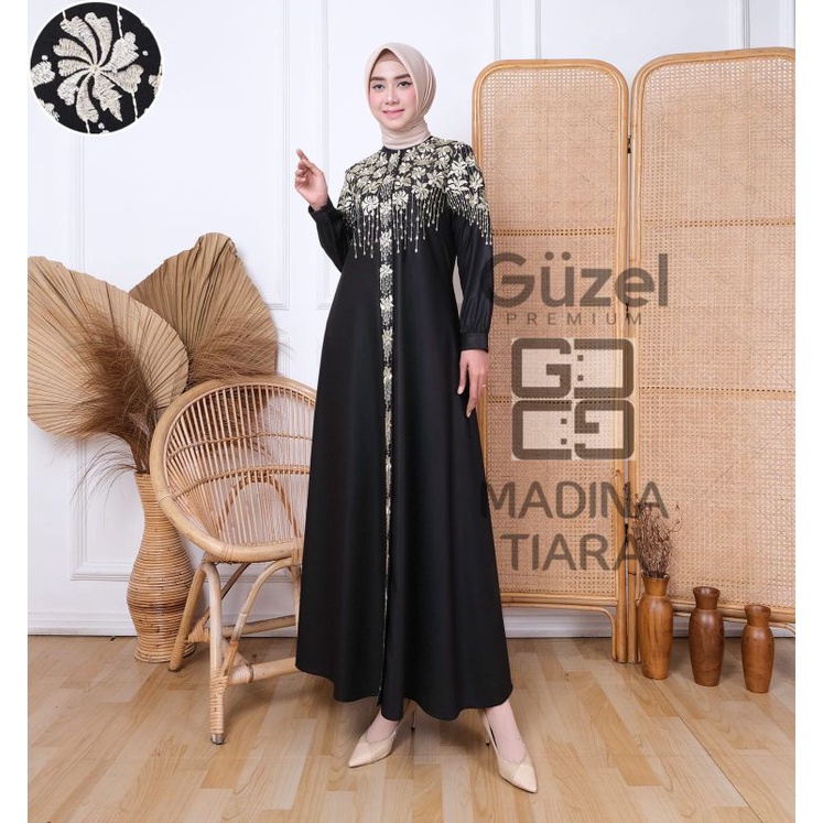 Gamis bordir madina tiara