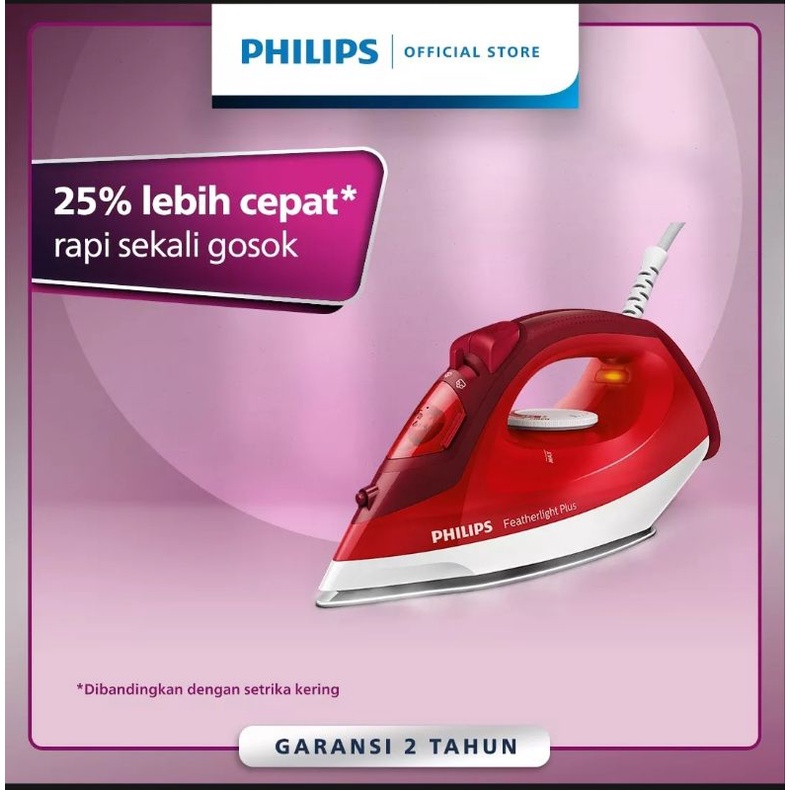 Setrika uap philips  GC1424 &amp; GC1418  Original garansi resmi free buble + dus