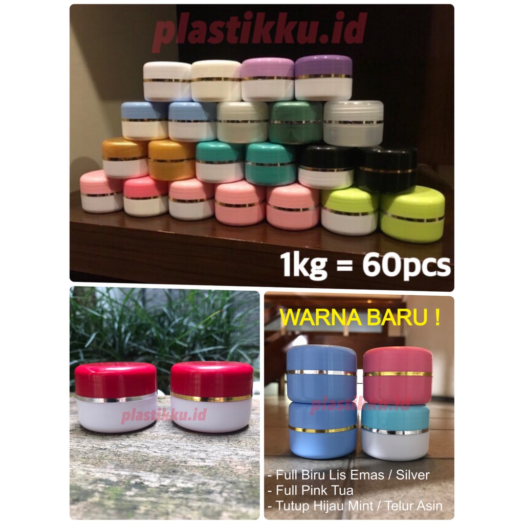 POT CREAM 12.5GR 12.5 GRAM 12,5GR 12,5 GRAM TERMURAH / POT KRIM SALEP KEMASAN KOSMETIK BAHAN PP