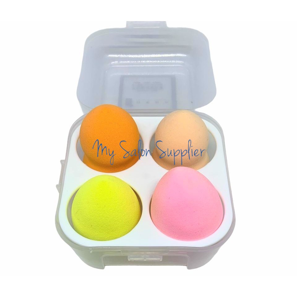 Sponge Blender Foundation Makeup isi 4 CONTAINER / Spon Blender Blending Make Up