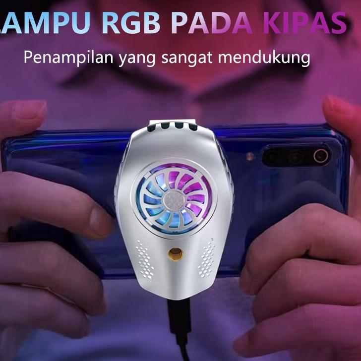 First Hand ISKU Fancooler Pendingin Hp Radiator Cooling Pad hp Mobile Radiator Coolingfan Gaming Coo