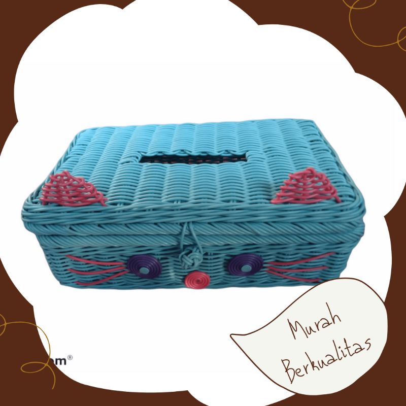 TEMPAT TISU KARAKTER KOTAK TISU HELLO KITTY TISSUE BOX