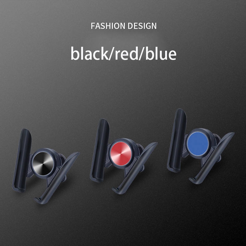 Braket Stand Holder Smartphone Mount Ac Mobil Rotasi 360 Derajat Bahan ABS Untuk Navigasi