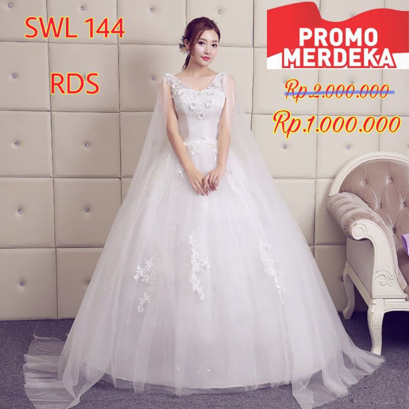 Gaun Pengantin BARU SWL 144