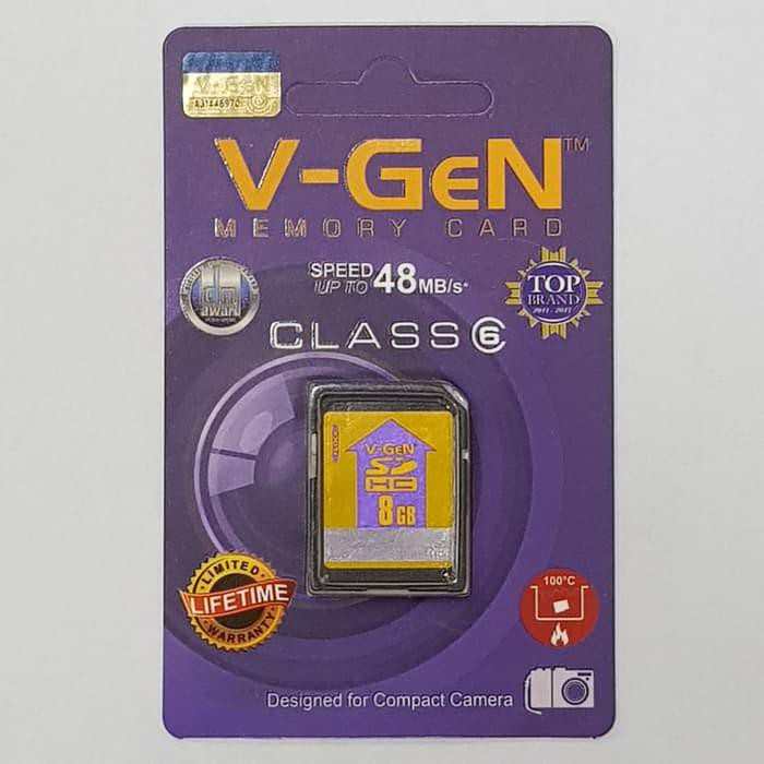 Jual Merk Bermutu SD Card 8gb Class 6 VGeN Berkualitas Shopee Indonesia