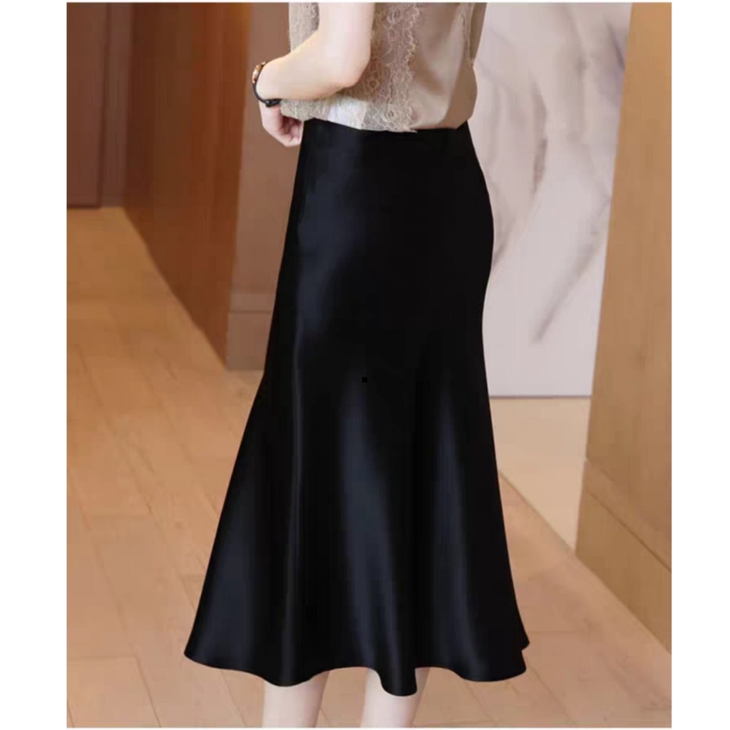 Rok Midi Satin / Midi Skirt / 7884