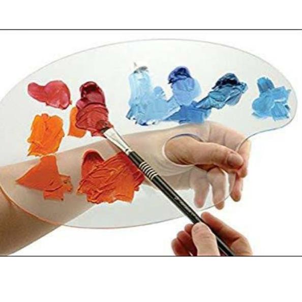 

Hadir Sekarang Palette lukis bahan acrylic oval 20x30cm tebal 3mm