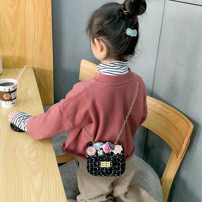 TAS17-Tas Anak Perempuan Selempang Chain Korea Fashion