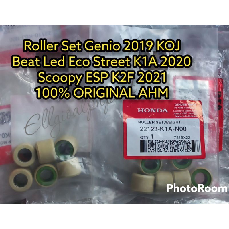 ROLER ROLLER SET BEAT ECCO STREET LED 2020 K1A SCOOPY 2021 K2F ORIGINAL AHM