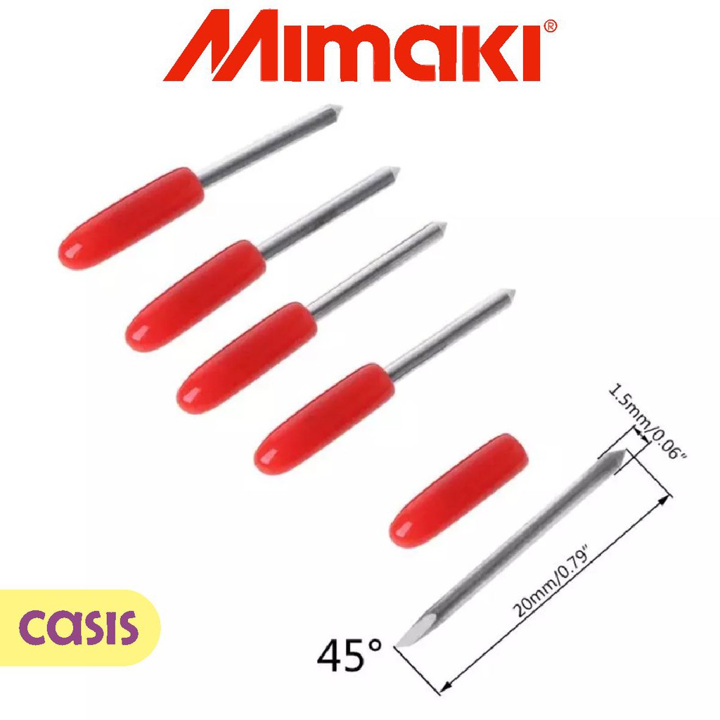 

RB Pisau Cutting Mimaki 45 Derajat 1 Box Isi 5 Pcs - CASIS