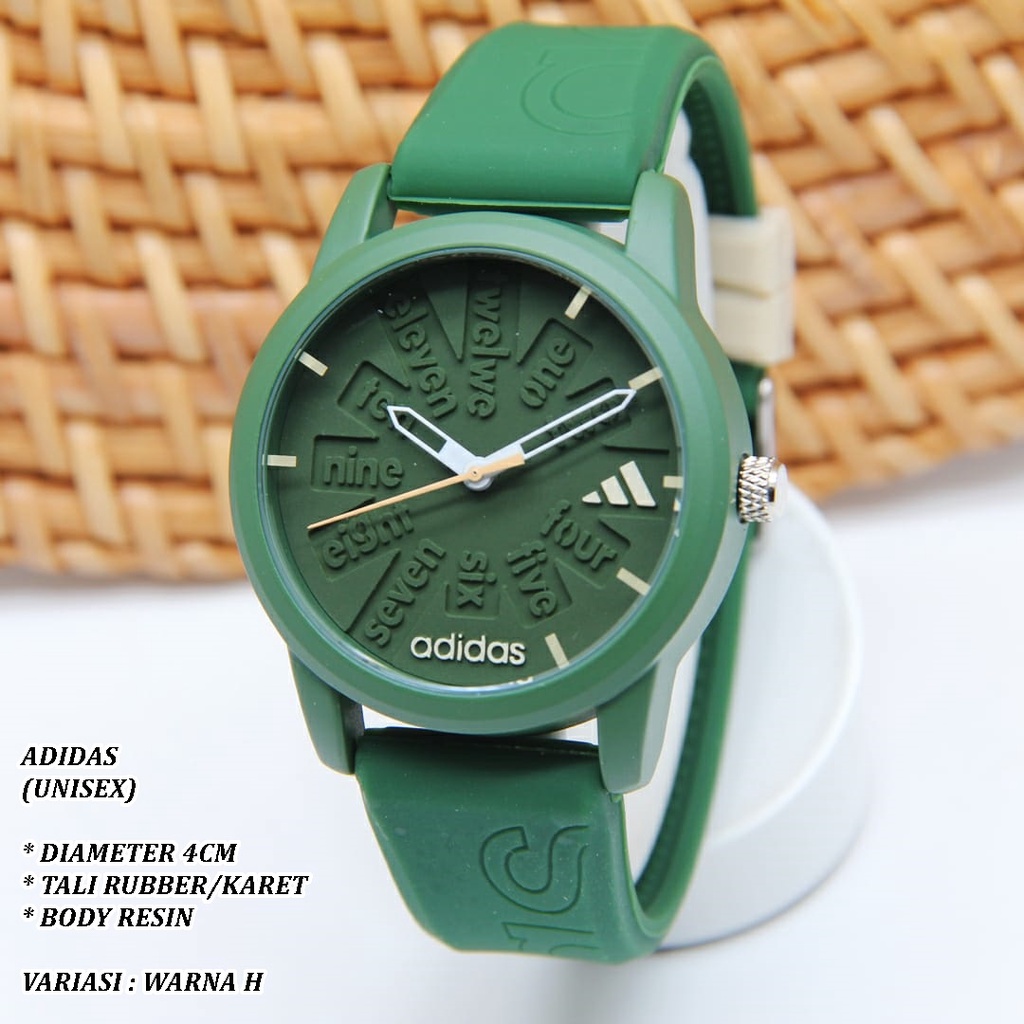 (BISA COD) JAM TANGAN UNISEX FASHION TALI RUBBER BODY RESIN POLOS