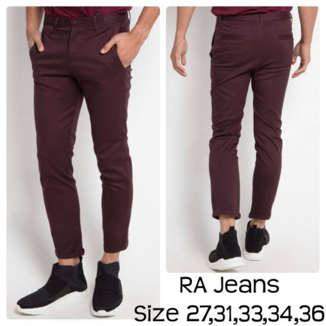 Celana chinos cowok RA Jeans