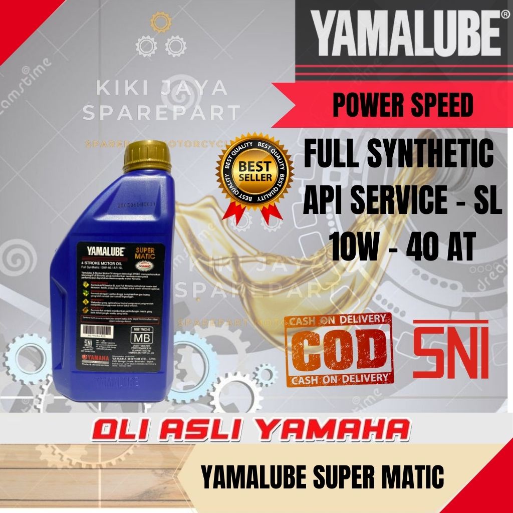 OLI OIL YAMAHA YAMALUBE SUPER MATIC 10W-40 AT (1L) / OLI OIL MESIN YAMAHA SUPER MATIC ORIGINAL 1 LITER 10W - 40 AT