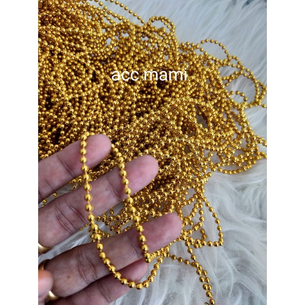 MANIK RATAI MUTIARA RANTAI PLASTIK 3MM