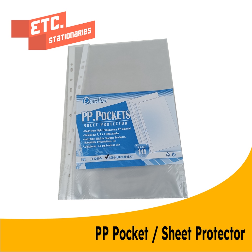 

Dataflex PP Pocket / Sheet Protector Folio DF-742