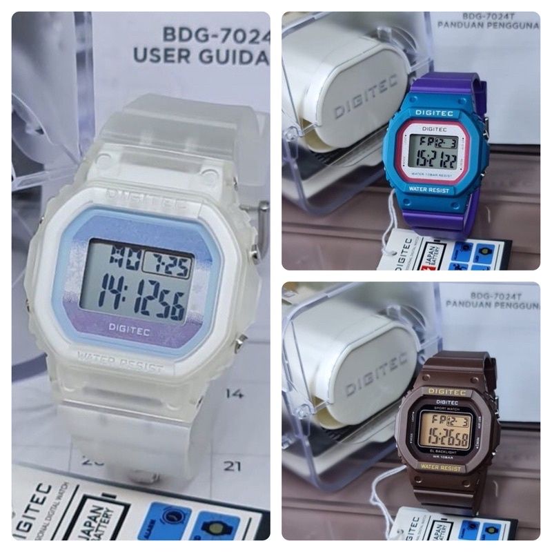 JAM TANGAN WANITA DIGITEC 7024/ BDG 7024T/ DIGITEC 7024 ORIGINAL