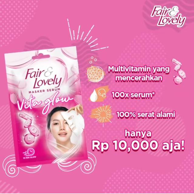 fair&lovely masker serum vita glow