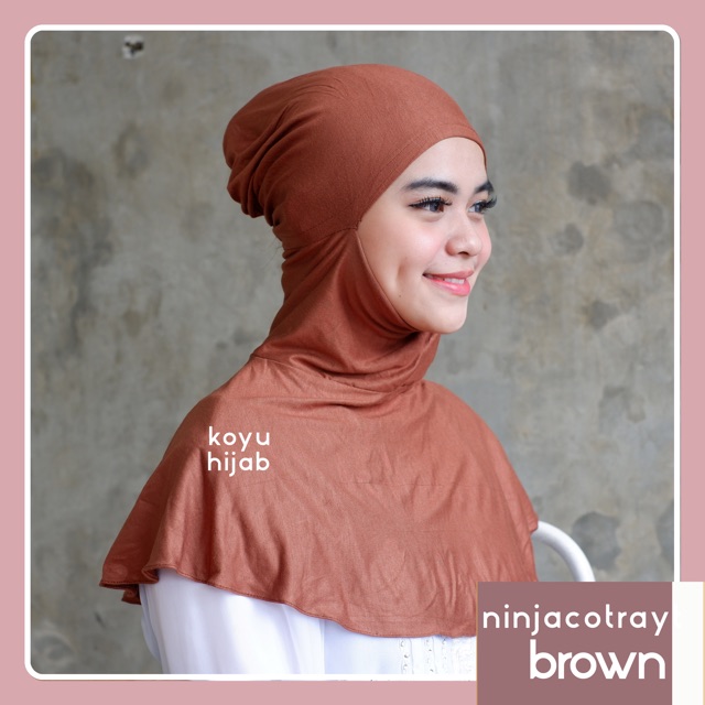 Koyu Hijab Iner Ninja Sleting Cotray Dingin