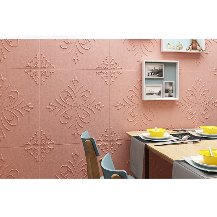 Swopply HL0210 Wallpaper Dinding Motif Bunga 3D Stiker Dinding Plafon Langit Atap Dekorasi Kamar Tidur