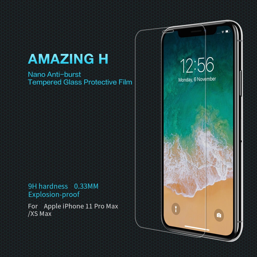 GENUINE Amzg H Tempered Glass iPhone XS MAX / XR / X / XS