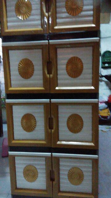 Lemari Plastik / Laci / Lemari Pakaian / Rak Serbaguna Portable  Susun 4 By Gojek