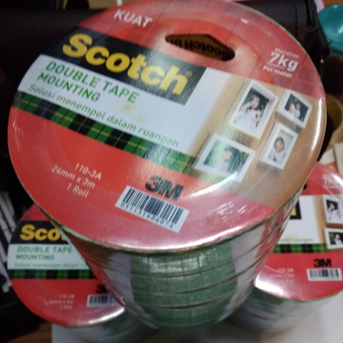 

Hot Sale Double Tape 3M Scotch Mounting Tape Indoor 110 1" X 3 Meter Promo
