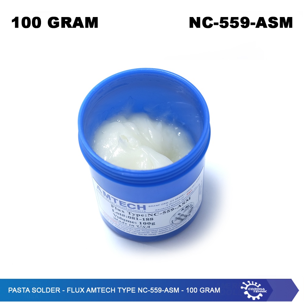 Flux Amtech Type NC-559-ASM - 100 Gram - Pasta Solder