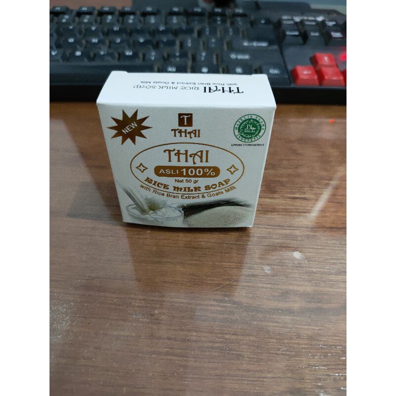 PASTI MURAH - THAI SABUN WAJAH - THAI RICE MILK SOAP 50G - SABUN BERAS