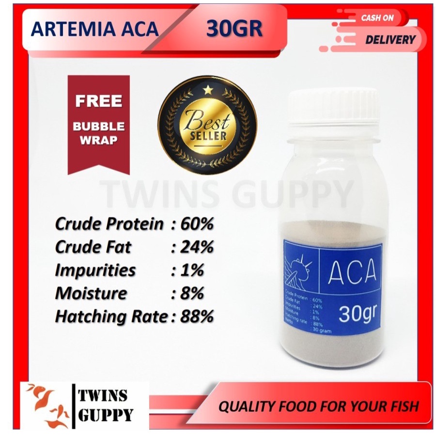 Artemia ACA Repack 30 Gram / 30gram / 30gr